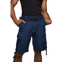 normani Bermudas Sommer-Shorts „Kalahari“ mit Gürtel „Wadi“ kurze Sommerhose Freizeithose Vintage-Shorts