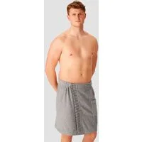 Schiesser Kilt Rom aus weicher Baumwolle, saugstark und 3-fach weitenverstellbar, Kurzform, Frottier, Knöpfe, MADE IN GREEN by OEKO-TEX®