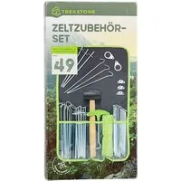 Kremer Zelthering Trekstone ZELT ZUBEHÖR-SET 49 Teile für Camping Erdnagel Zeltanker, (Set, 49-St)