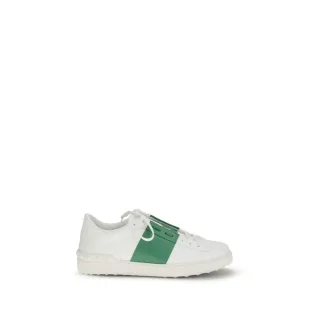 Valentino Garavani Weiße Kalbsleder Bos Taurus Low-Top Sneaker