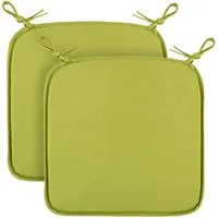 Bestlivings Stuhlkissen mit Haltebändern Canvas, 38x38cm, robust, Mischgewebe, Indoor & Outdoor