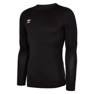 Umbro - Base Layer Oberteil Rundhalsausschnitt für Herren Langärmlig (Schwarz)