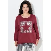 Angel of Style T-Shirt T-Shirt A-Linie Metallic-Stern Langarm