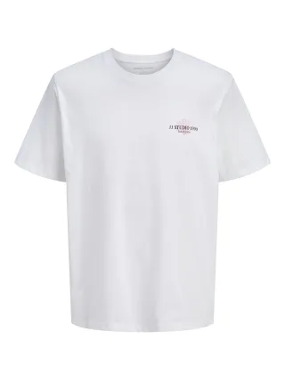 JACK&JONES - JJCORALS TEE SS CREW NECK Bright White - Gr. - L