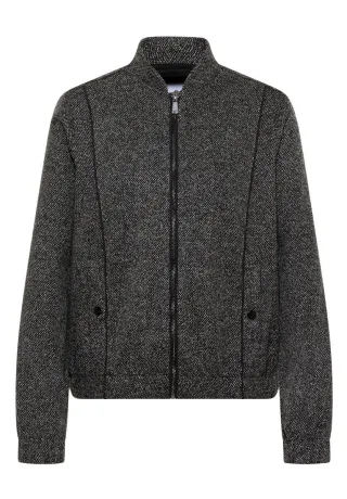 CECIL - Blouson mit Elastiksaum schwarz - Gr. - XS