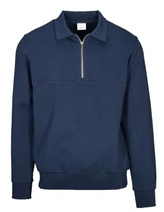 BASEFIELD - Polo Sweatshirt night blue - Gr. - XXL