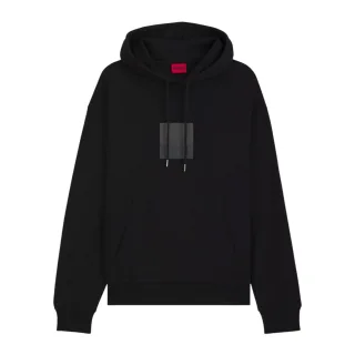 Hugo - Kapuzenpullover für Herren, Regulär, Drop-Ärmel (Schwarz)
