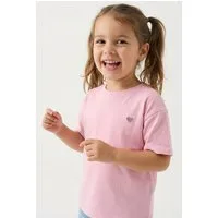 KIDS ONLY Kurzarmshirt KOGMAIKEN LIFE CROPHEART SS TOP JRS NOOS mit kleinem Herzchenmotiv auf der Brust