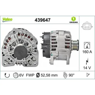 Valeo Lichtmaschine 160A Renault 439647