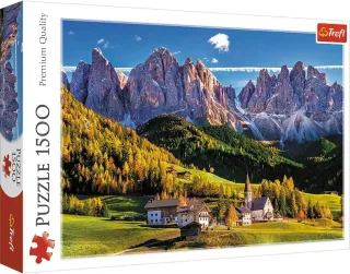 Val di Funes valley (Villnößtal Dolomiten Italien) - Trefl Puzzle TR26163 [1.500 Teile]