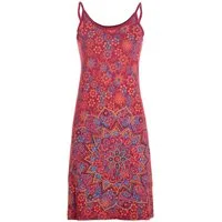 Vishes Sommerkleid Trägerkleid Damen Bedruckt Mandala Blüten Jersey Baumwolle Alternative Mode, Boho, Hippie, Ethno, Festival