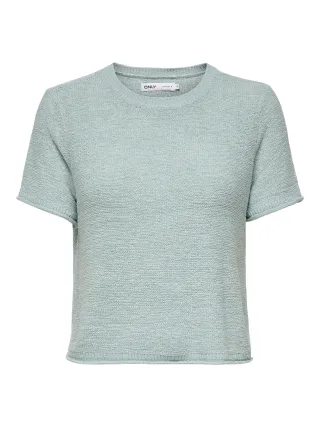ONLY - ONLSUNNY S/S PULLOVER KNT NOOS Gray Mist - Gr. - XL