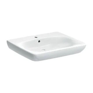 Geberit Renova Comfort Waschtisch 258565000 65x55cm, weiss, mit Überlauf, unterfahrbar