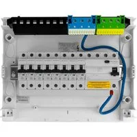 Doktorvolt Verteilerbox Sicherungskasten Aufputz Verteilerkasten 8xMCB 1xRCCB VDE 245x305x96,5