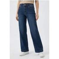 MAC Stretch-Jeans RICH PALAZZO Naht-Details an den Gesäßtaschen