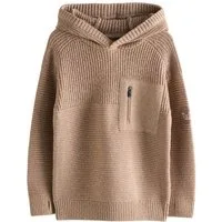 Next Kapuzenpullover Gestricktes Utility-Kapuzensweatshirt (1-tlg)