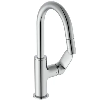 Ideal Standard Waschtisch-Armatur H200 CeralifeO Ausladung 150mm mit heraus.Brause PushOpenVentil Ch BE018AA