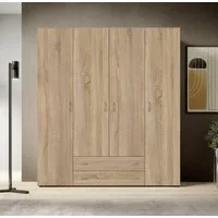 Schlafkontor Drehtürenschrank Base Kleiderschrank Joe Garderobe Hochschrank Wäscheschrank, Bega Schrank Schlafzimmer Bestseller