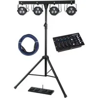 Showlite Lichtanlage LB-4390 Licht Komplettanlage, mit DMX-Operator, LED DMX-Controller & 10 m DMX-Kabel