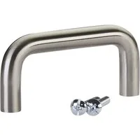 SO-TECH® Möbelgriff Bügelgriff BG03, Durchmesser 10 mm, Lochabstände 64-320 mm, Edelstahloptik, Lochabstand 64 mm - inkl. Schrauben