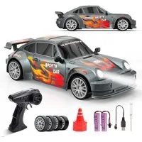 Wootoy RC-Auto RC Drift Car RC-Buggy Ferngesteuertes Auto mit LED-Frontscheinwerfer (2,4-GHz-Fernsteuerung mit mehreren Fahrzeugen gleichzeitig, 1-tlg., 2 Fahrmodi mit austauschbaren Drift- und Rennreifen), deal für Renn- und Driftfans ab 6 Jahren