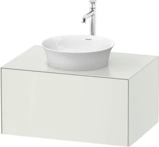 Duravit White Tulip Konsolenwaschtischunterbau wandhängend Weiß Seidenmatt 800x550x408 mm - WT497503 WT497503636