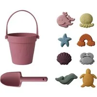 FELIXLEO Sandform-Set Strandset enthält Eimer, Schaufel und acht Sandformen, (1-tlg)