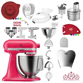 KitchenAid Artisan 4,8 Liter 5KSM195PSEHI Spar-Set mit Food...