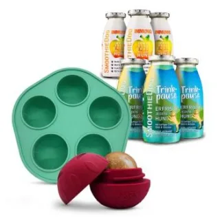 SmoothieDog Trinkpause (Ente) 3x 250 ml + Immunio (Rind) 3x 250 ml + Schleckball