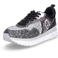 Liu Jo Liu Jo Damen Sneaker Maxi Wonder 01 silber schwarz Sneaker