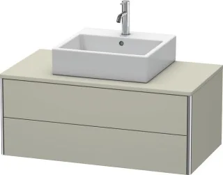 Duravit XSquare Konsolenwaschtischunterbau wandhängend Taupe Seidenmatt 1000x548x400 mm - XS49110606 XS491106060