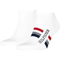 Tommy Hilfiger Sneakersocken TH MEN SNEAKER 2P HILFIGER TAB (2 Paar) Atmungsaktiv, Markenlogo