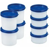 WESTMARK Vorratsdose Set 8tlg., je 4 Kräuterdosen/Gefrierdosen, 4 Kräuterdosen à 100 ml, PE