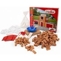 teifoc Feuerwehr Steinbaukasten, (Bastelset, 220 St., Lernspielzeug), Kreativspielzeug, Made in Germany