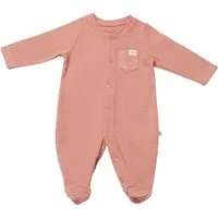 biorganic Strampler Baby Waffle Smile mit Fuß für Jungen und Mädchen Unisex Langarm (1-tlg) geknöpft, 100% Bio-Baumwolle, Waffelstruktur