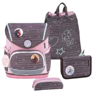 Belmil Premium Schulranzen Set Compact Plus MINT