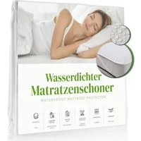 Matratzenschoner wasserdicht aus 100 % Frottee Baumwolle APARNA, Matratzenschoner bei 60°C waschbar, Matratzenschoner für Allergiker