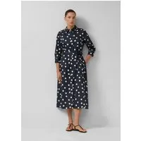 s.Oliver Midikleid Kleid Elastisches Baumwollkleid mit Viskosefutter