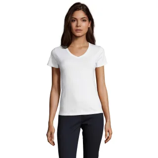 SOLS - "Imperial" T-Shirt V-Ausschnitt für Damen (Weiß)