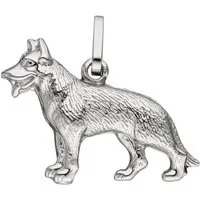 JOBO Kettenanhänger Anhänger Schäferhund, 925 Silber