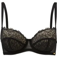 Gossard Bügel-BH Swirl Balcony BH Black (Balcony BH, 1-tlg., glatte Spitze) verführerisch sexy