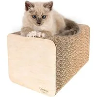 Creative Pets Kratzbrett Katzen Kratzpappe verstärkt mit Sperrholz, Kratzbaum