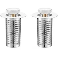 Novzep Waschbeckenstöpsel 2pcs Badezimmer-Waschbeckenstopper-Haarfänger,Pop-up-Abflusssieb, (2 St)