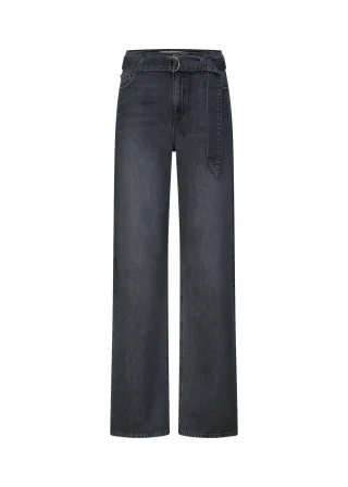 RIANI - Hose wide fit mid authentic grey - Gr. - 36