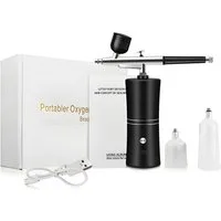 Athlix Airbrush-Kompressor Airbrush mit Kompressor zum Nagellackieren kabellos Sprühpistole, 360 kPa Luftdruck - Ideal für feine Detailarbeiten