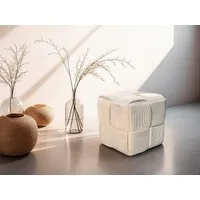 byLIVING Pouf URBAN, Bezug Cord in verschiedenen Farben, Schaumstoff