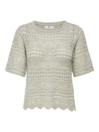 JDY - JDYSUN LAY 2/4 PULLOVER KNT NOOS Desert Sage - Gr. - L