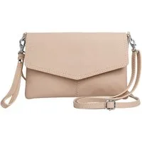 Caspar Clutch Abendtasche Leder Damen Umhängetasche - PREMIUM LINE - Modell No.322, aus 100% gewaschenem Echtleder aus Italien - samtig weich & nachhaltig