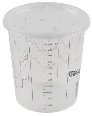 KS Tools Einweg-Farbmischbecher mit Deckel, 25-Pack transparent - 500.8056