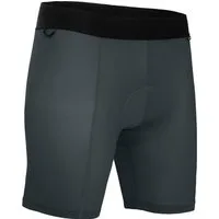 Fahrradhose MIKELI COMFORT (mit Sitzpolster) Herren Fahrrad Unterhose, bielastisch, komfortabel, Normalgrößen, dunkel grau